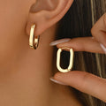 Boucles d'oreilles géométriques élégantes