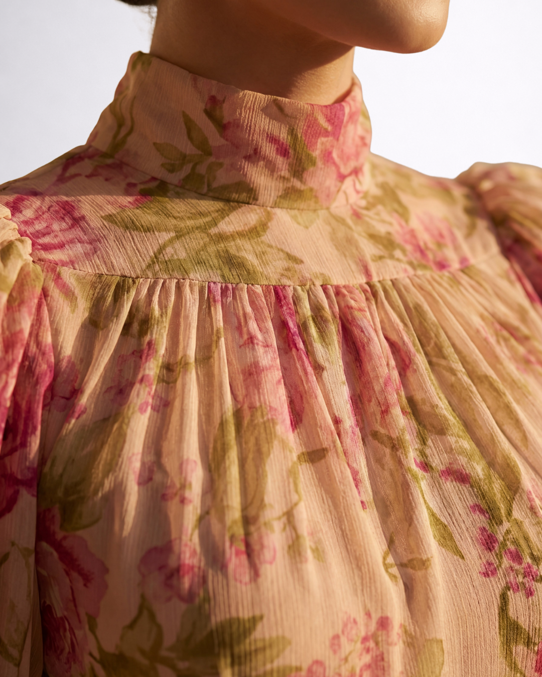 Rosa™ | Vestido Largo Floral en Chiffon