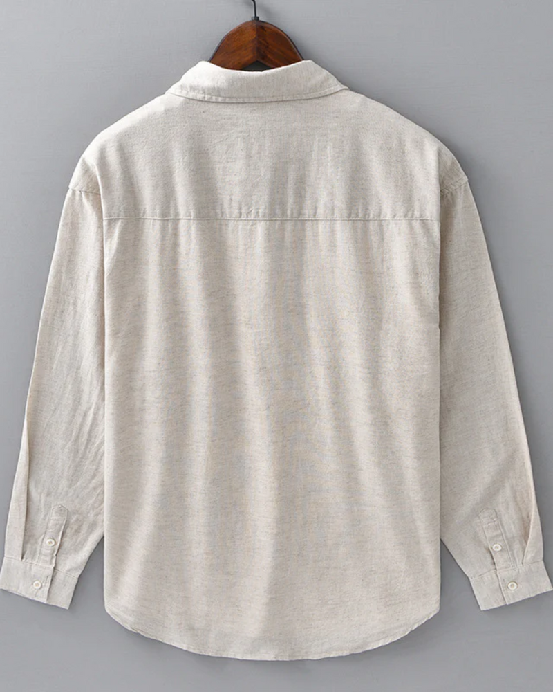 Elián™ - Camisa beige de lujo con diseño distinguido