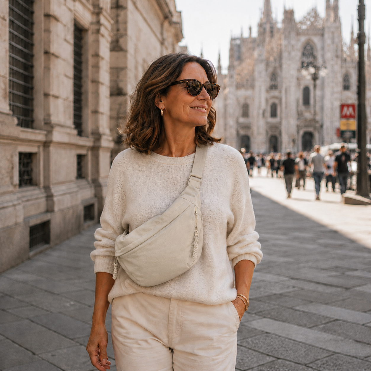 Elena™ | Bolso de Hombro Beige