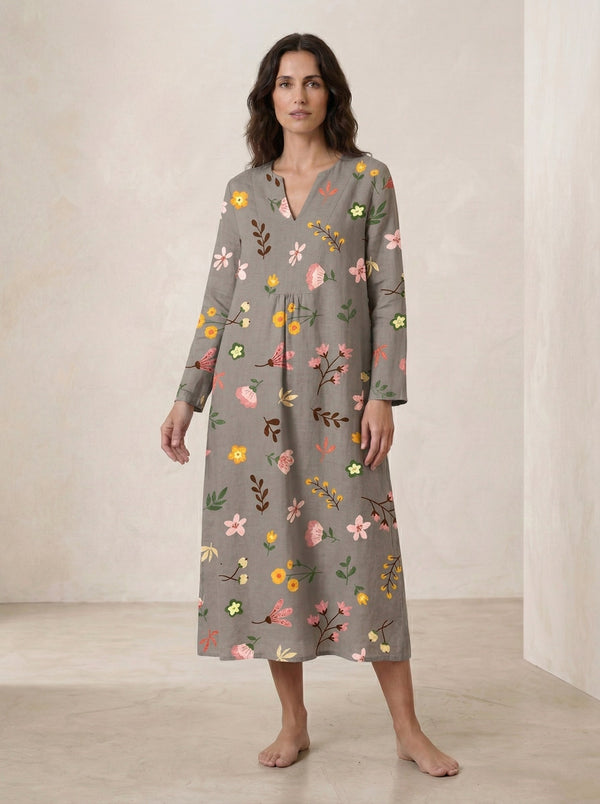 Vestido de verano estampado favorecedor