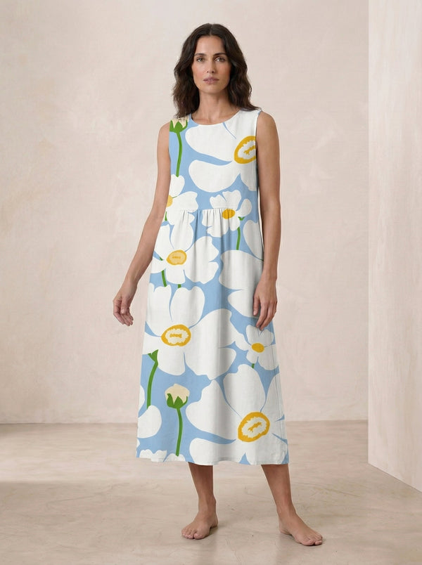 Vestido de verano cómodo sin mangas