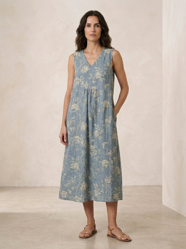 Vestido de verano estampado favorecedor