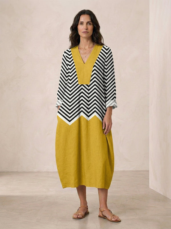 Vestido de verano estampado favorecedor