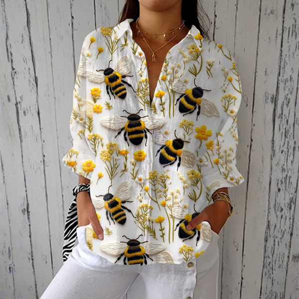 Camisa Brigitte™ | Estilo boho con estampado llamativo