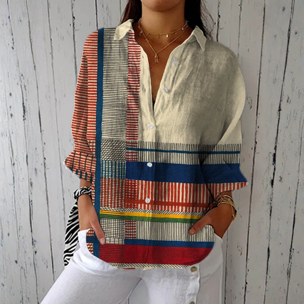 Camisa Viviane™ | Estilo boho con estampado llamativo