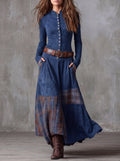 Lucía™ – Vestido Largo Efecto Ante