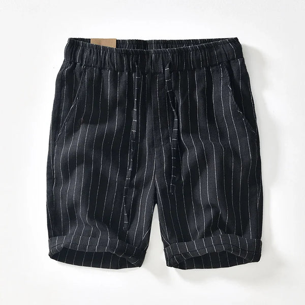 Gabriel™ - Bermudas blancas a rayas con estilo premium y fresco