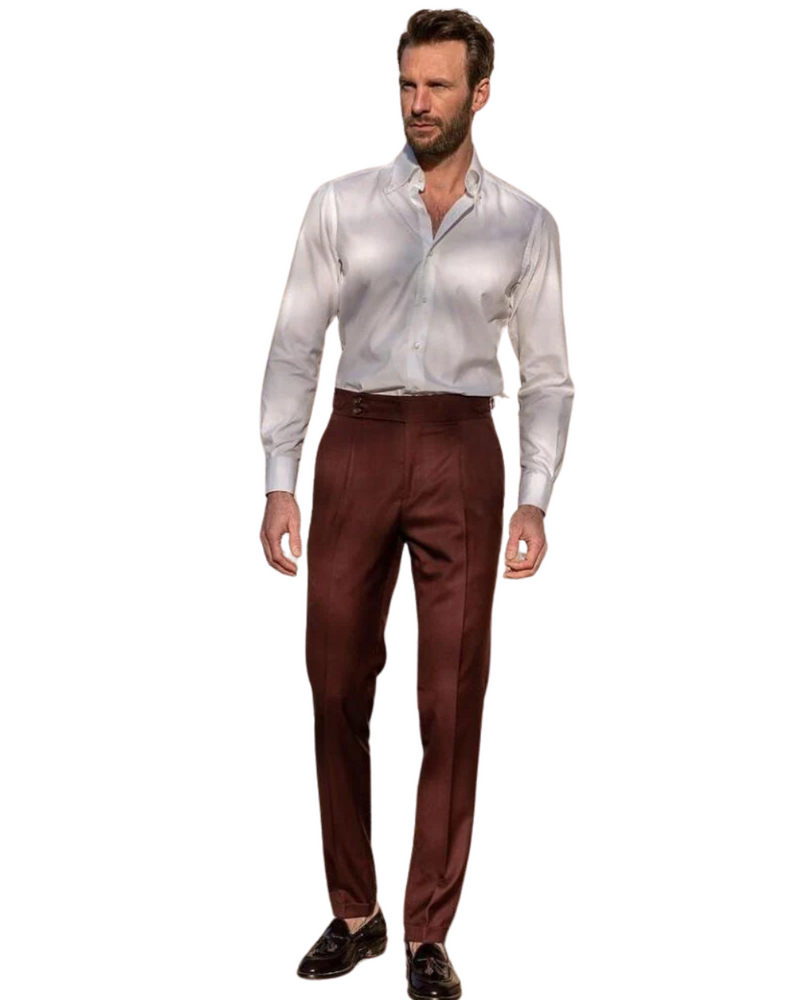Alessandro™ - Pantalón beige de lujo con diseño distinguido