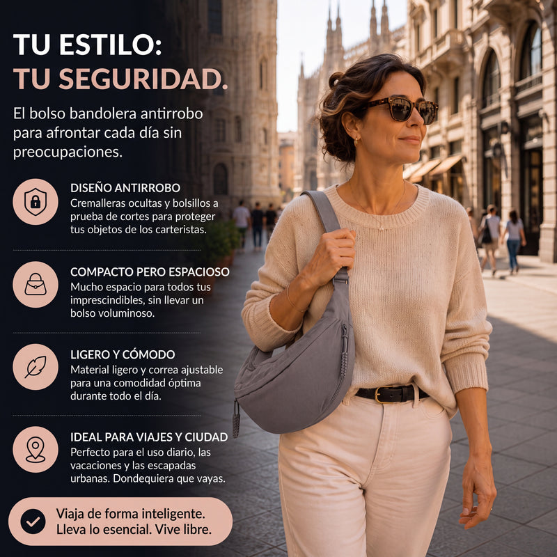 Chiara™ | Bolso de Hombro Gris