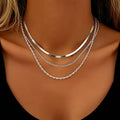 Collier Doré Multirangs Élégant