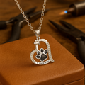 Collier avec Pendentif Empreinte de Patte