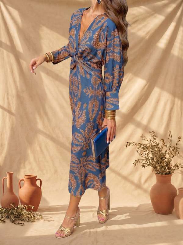 Celeste™ | Vestido Midi Elegancia Floreada