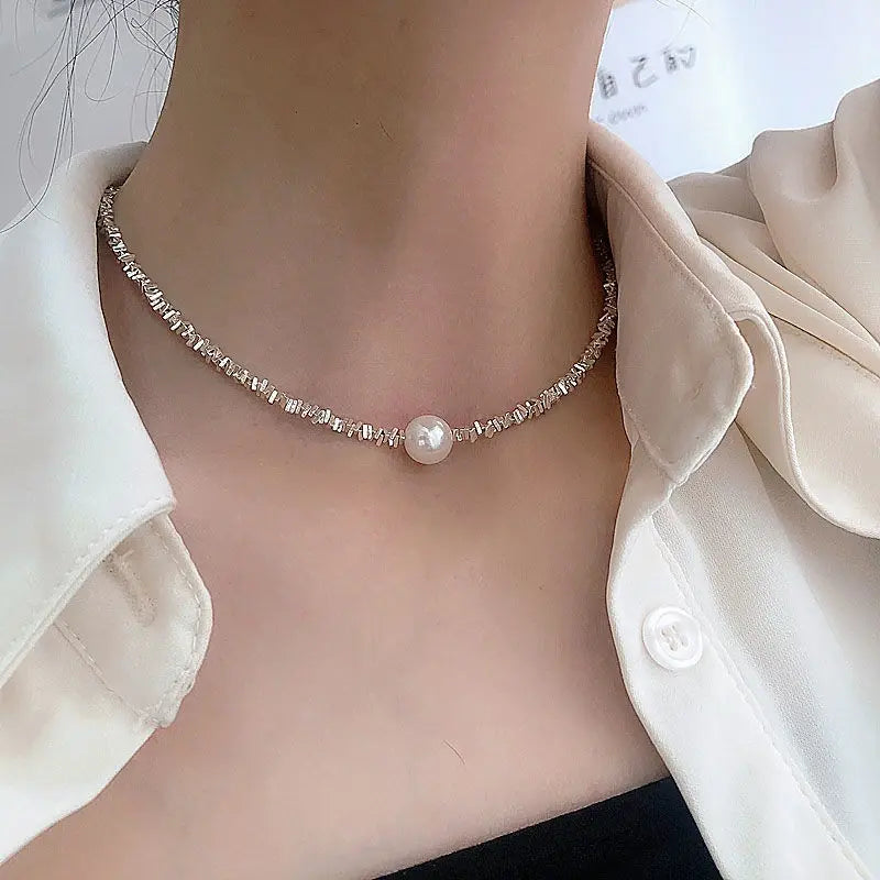 Collier vintage avec perles