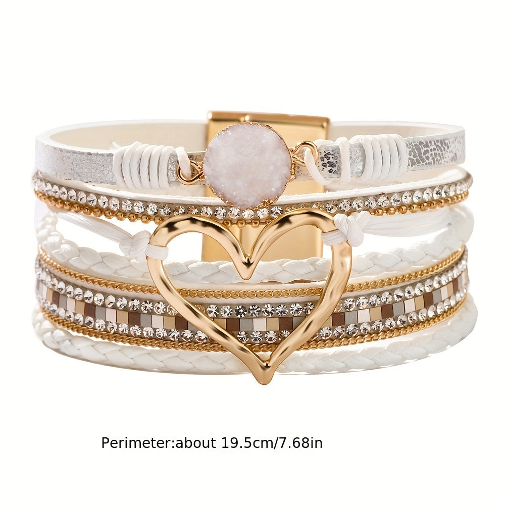 Bracelet Boho Multistrat en Cuir