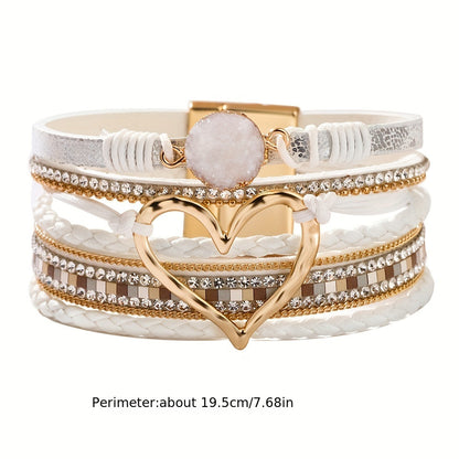 Bracelet Boho Multistrat en Cuir