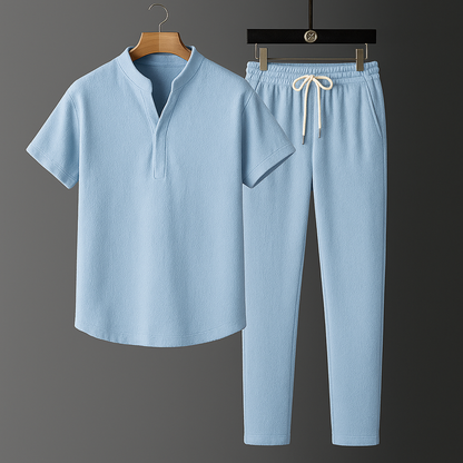 Thiago™ - Set masculino elegante de dos piezas cómodo y moderno