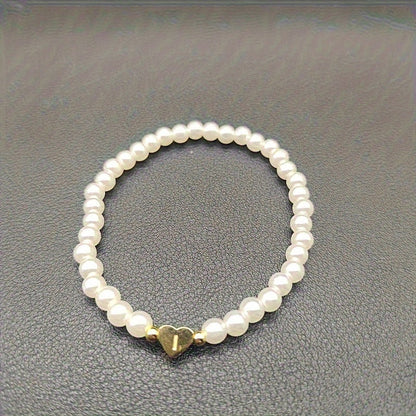 Bracelet Chic avec Initiale en Cœur (A–Z)