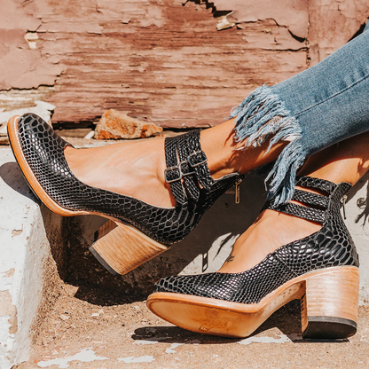 Blanca™ - Zapatos de tacón alto con tiras múltiples y suela gruesa