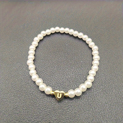 Bracelet Chic avec Initiale en Cœur (A–Z)