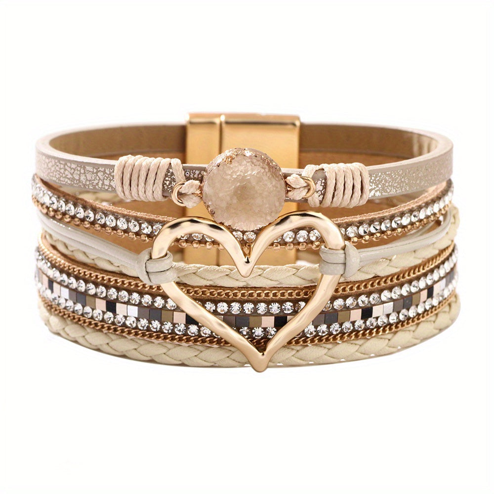 Bracelet Boho Multistrat en Cuir