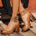 Blanca™ - Zapatos de tacón alto con tiras múltiples y suela gruesa