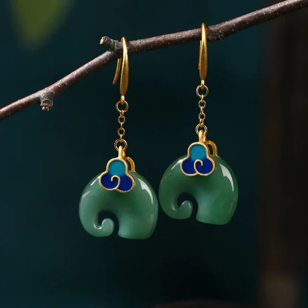 Boucles d'oreilles Chic Rétro en Éléphant