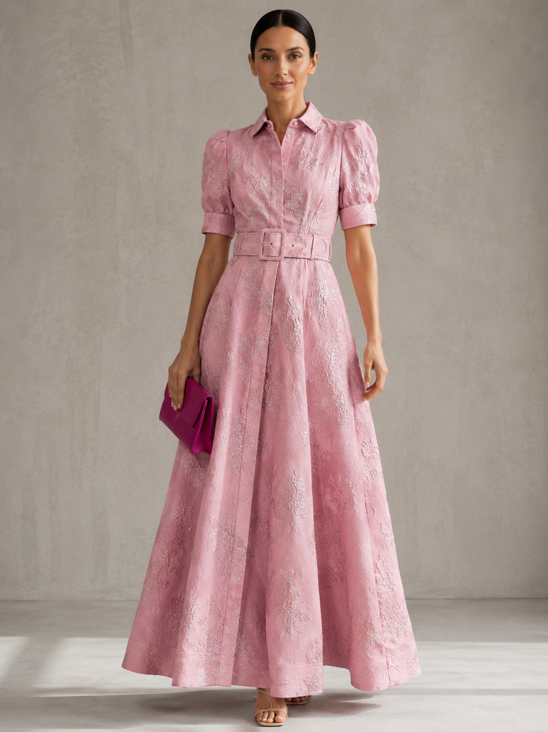 Aria™ | Vestido Corto con Mangas Globo