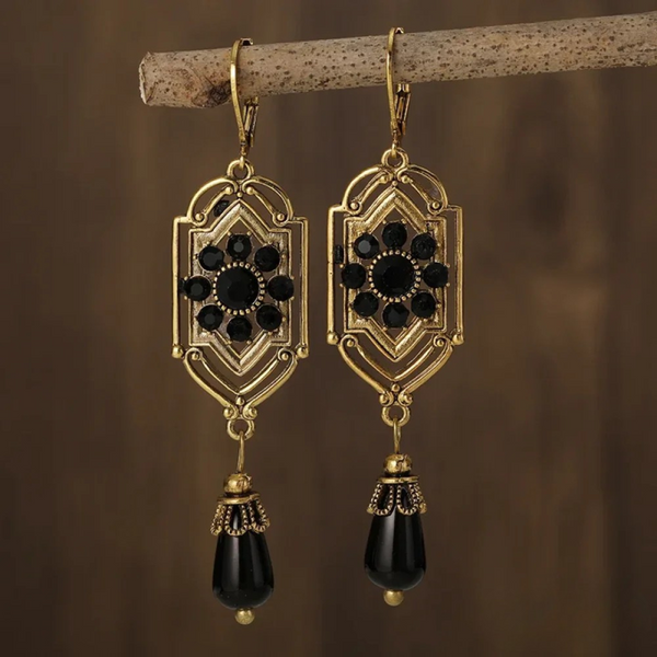 Pendientes Largos Sofisticados con Cristales