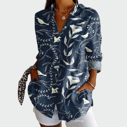 Iris - Camisa estilosa con estampa floral