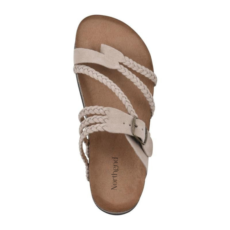 Blanca™ – Sandalias Trenzadas de Corcho Adriana