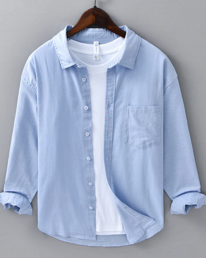 Elián™ - Camisa beige de lujo con diseño distinguido
