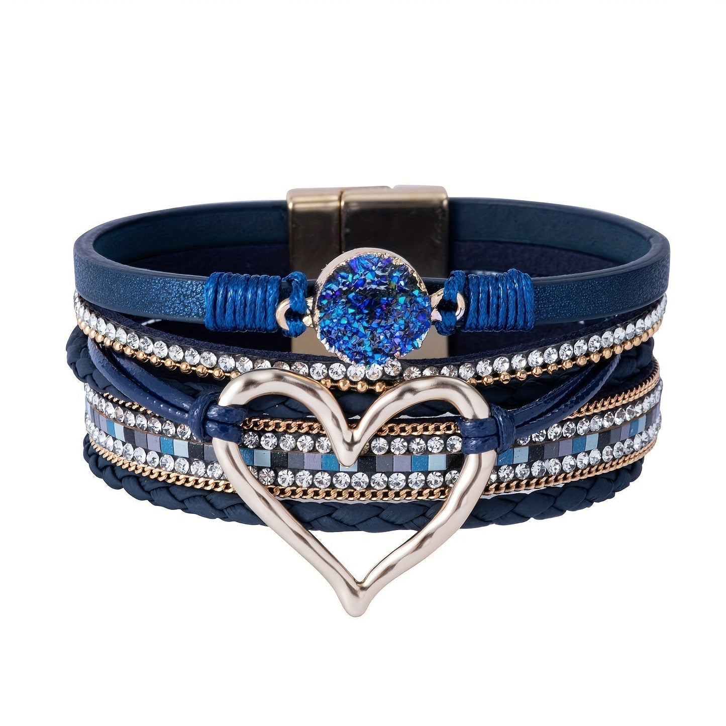 Bracelet Boho Multistrat en Cuir