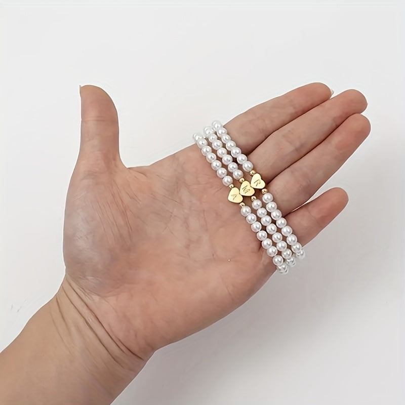 Bracelet Chic avec Initiale en Cœur (A–Z)