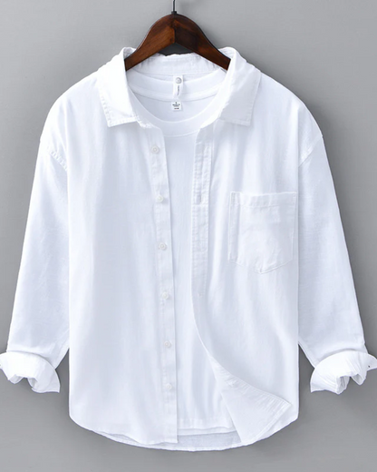 Elián™ - Camisa beige de lujo con diseño distinguido