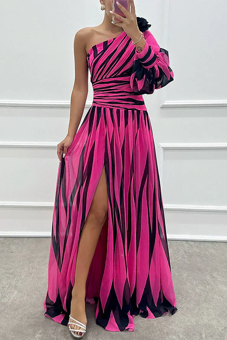 Vestido Shiloh™ | Rayas elegantes con diseño asimétrico