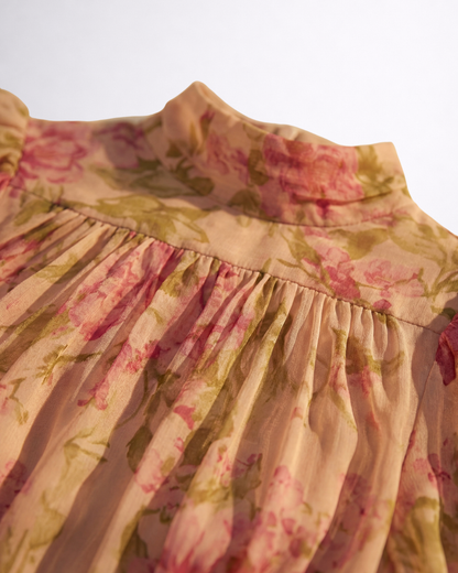 Rosa™ | Vestido Largo Floral en Chiffon