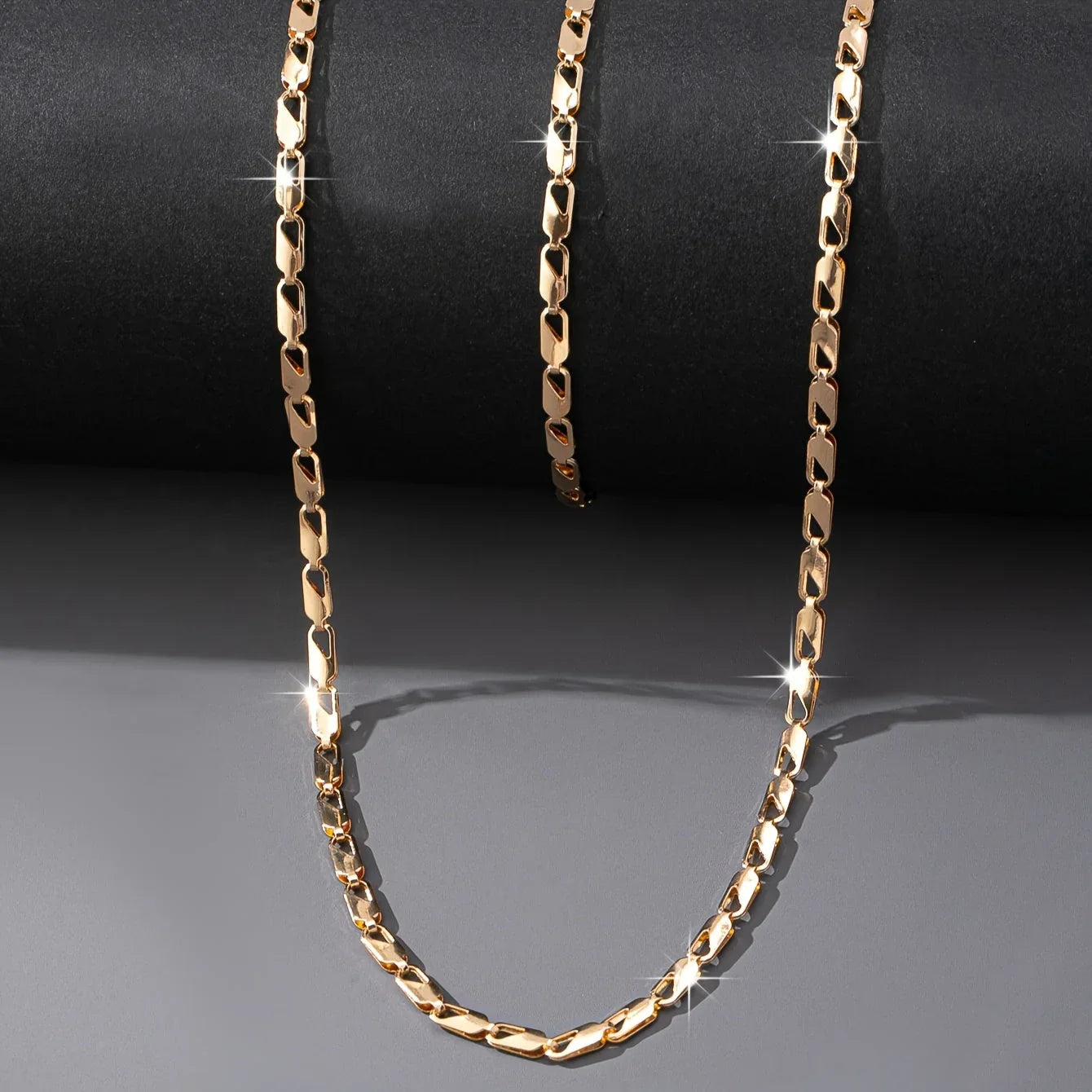 Ensemble Collier et Bracelet en Or 18K Élégant