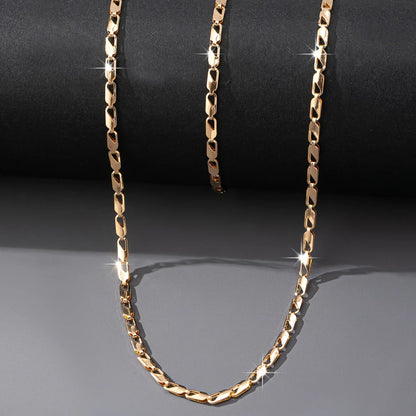 Ensemble Collier et Bracelet en Or 18K Élégant