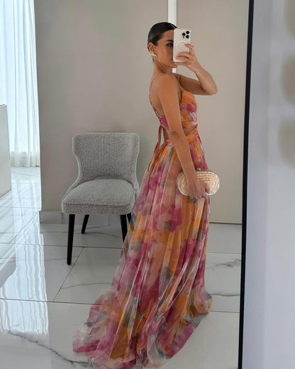 Gisela™ | Maxi Vestido Encantador con Estampado Floral