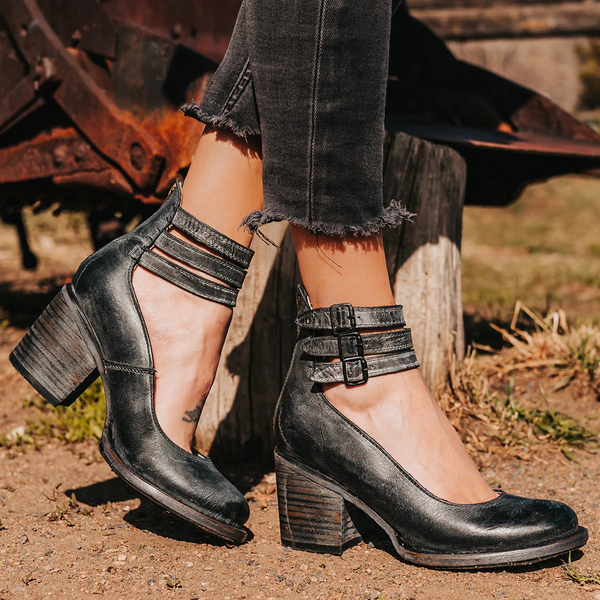 Blanca™ - Zapatos de tacón alto con tiras múltiples y suela gruesa