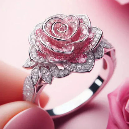 Bague Exotique Fleurie en Argent