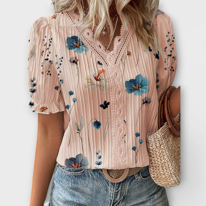 Emilia - Blusa con escote en V