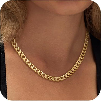 Collier chunky à maillons cubains