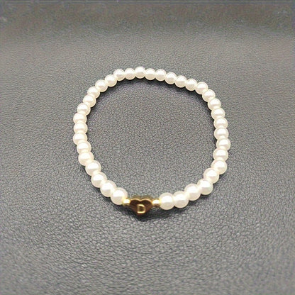 Bracelet Chic avec Initiale en Cœur (A–Z)