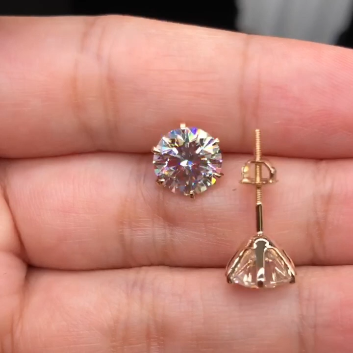 Pendientes Chic en Oro Blanco Tera