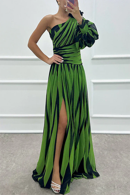 Vestido Shiloh™ | Rayas elegantes con diseño asimétrico