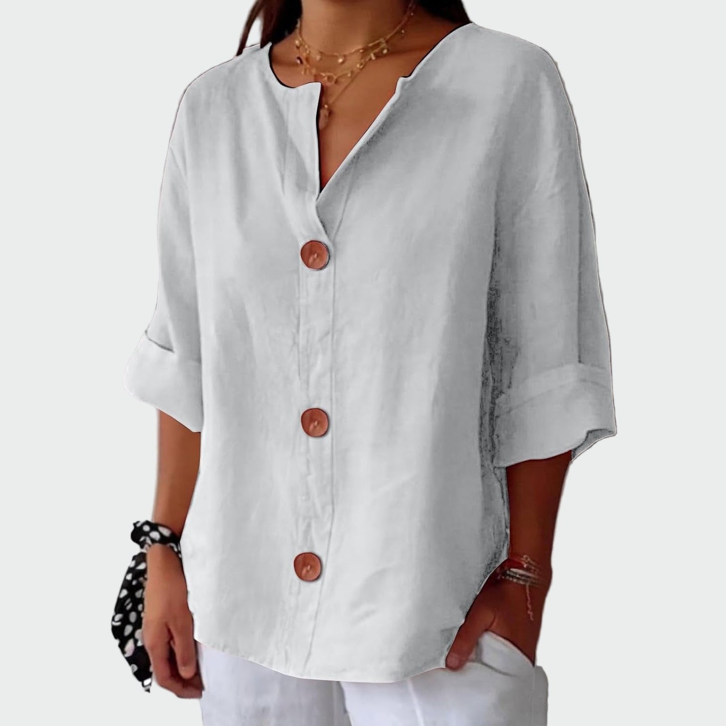 Sofia - Blusa casual con textura