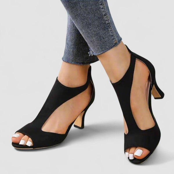 Heidrun - Sandálias elegantes e confortáveis com salto