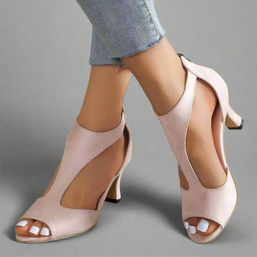 Blanca™ - Sandalias elegantes y cómodas con tacón sofisticado